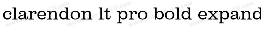 clarendon lt pro bold expanded byli字体转换